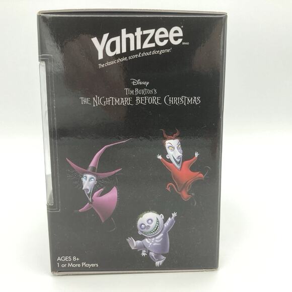 Disneys Nightmare Before Christmas Jack Skellington Yahtzee Board Game Halloween - Picture 4 of 4